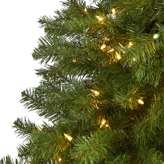7ft. Pre-Lit Springfield Artificial Christmas Tree, Clear LED Lights